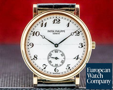 patek philippe calatrava white face arabic number